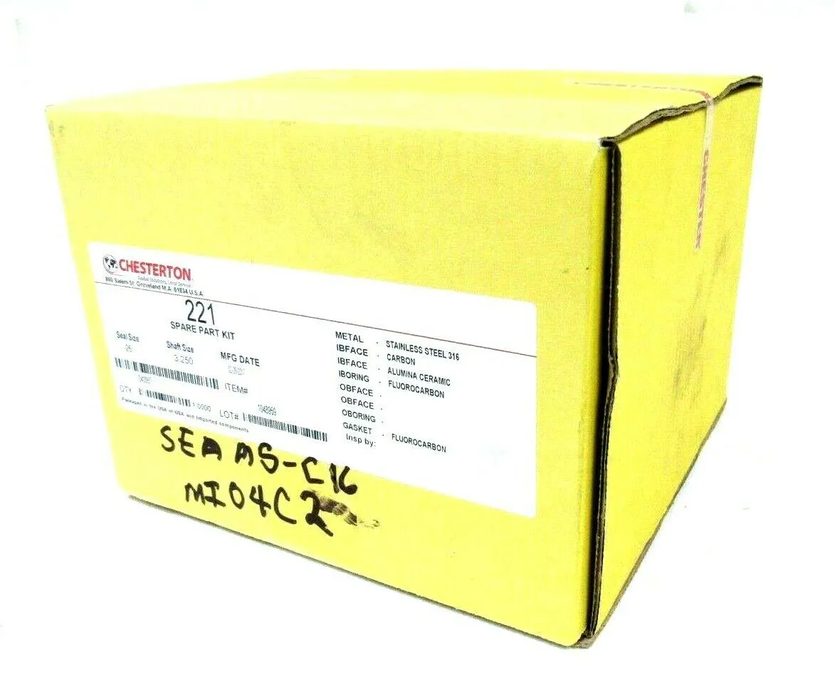NEW CHESTERTON 221 SPARE PART KIT SEAL -26 SHAFT 3.250 043957