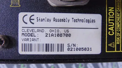 Stanley 21A108700 Nut Runner Torque Controller Used