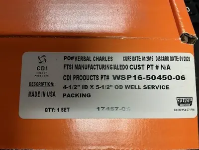 Tuff Breed Packing Assembly PN WSP16-50450-06