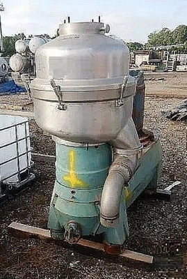 (3) Alfa-Laval FEUX 512U-31C nozzle centrifuges, 316SS.