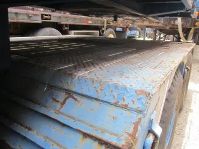 Used TRANSCRAFT 40 TON EXTENDABLE DOUBLE DROP DECK TRAILER Lowboy Trailers Florida US | USA Transequipment #1542600