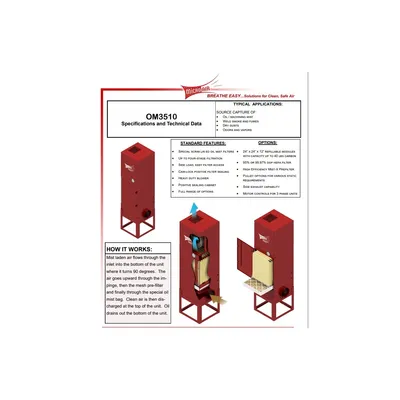 USED MICRO AIR CLEAN AIR SYSTEMS OM3510
