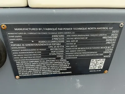 Used 2021 CHICAGO PNEUMATIC CPG 25 Generators Michigan US | Miedema Asset Management Group #1486289