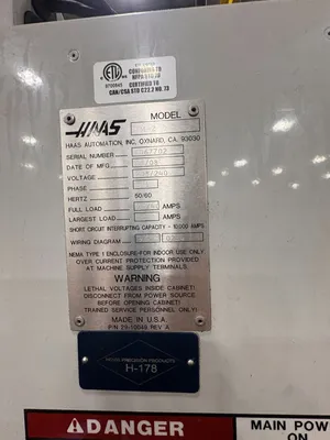 Used HAAS TM-2 Vertical Machining Centers South Carolina US | ESS Industrial Equipment Sales #1412135