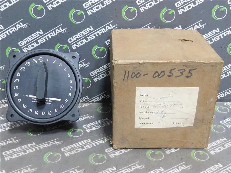The Lewis Engineering Co. 27S24B2 24 Point Temp. Selector Switch 4" Face New