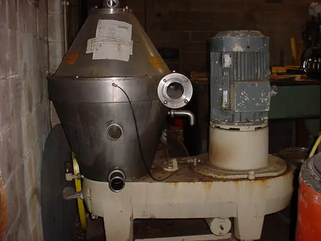 Used Alfa Laval model AX-213S-31B-60 high speed, high ""G"" separator