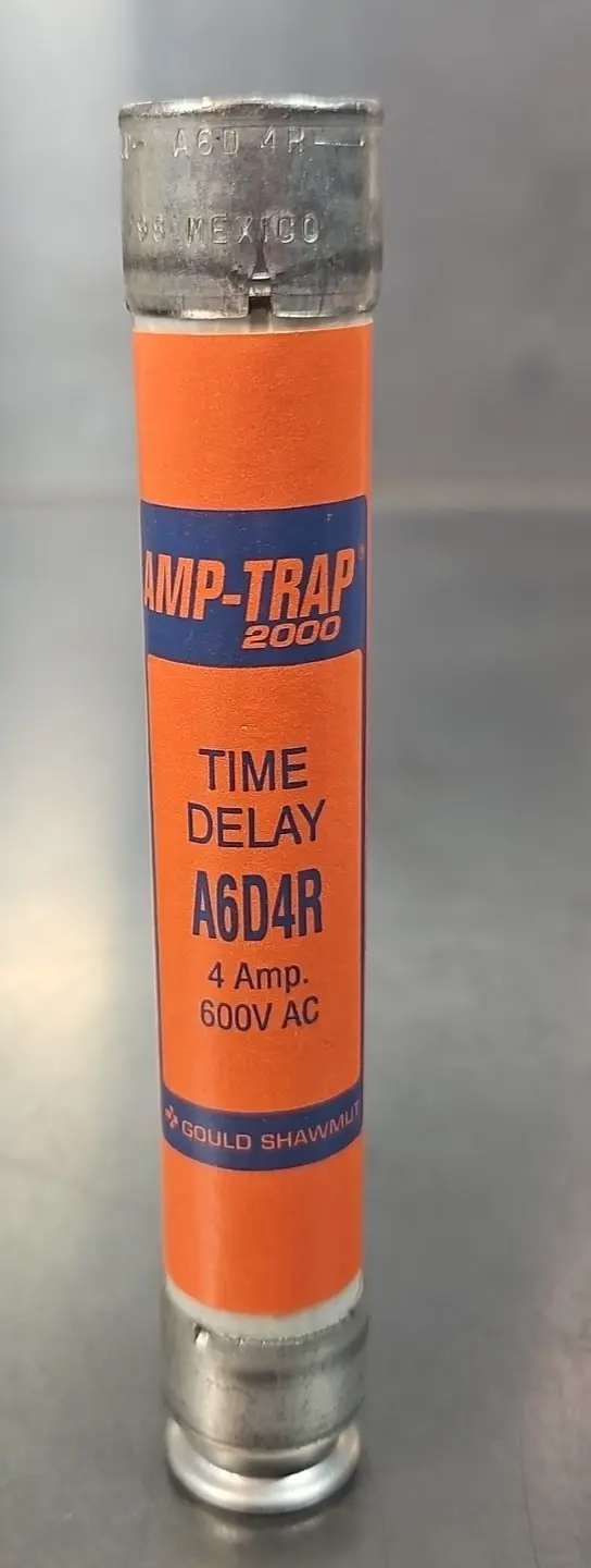 Gould Shawmut A6D4R 4A 600V Time Delay Fuse Loc4D10