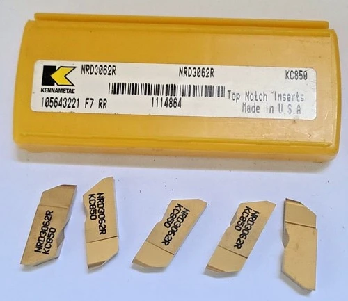 Kennametal NRD 3062R KC850 Grooving Carbide Inserts Lathe Top Notch New 5 Pcs