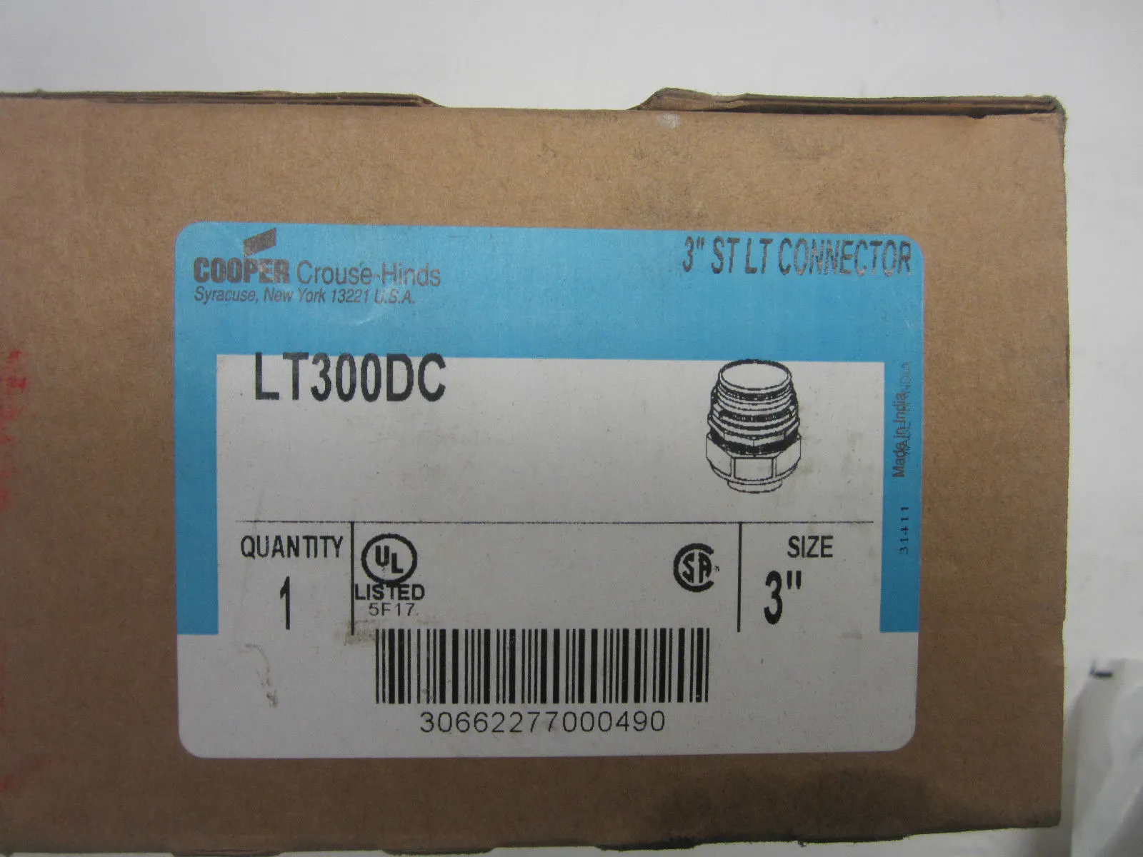 New Cooper Crouse-Hinds LT300DC 3" Connector