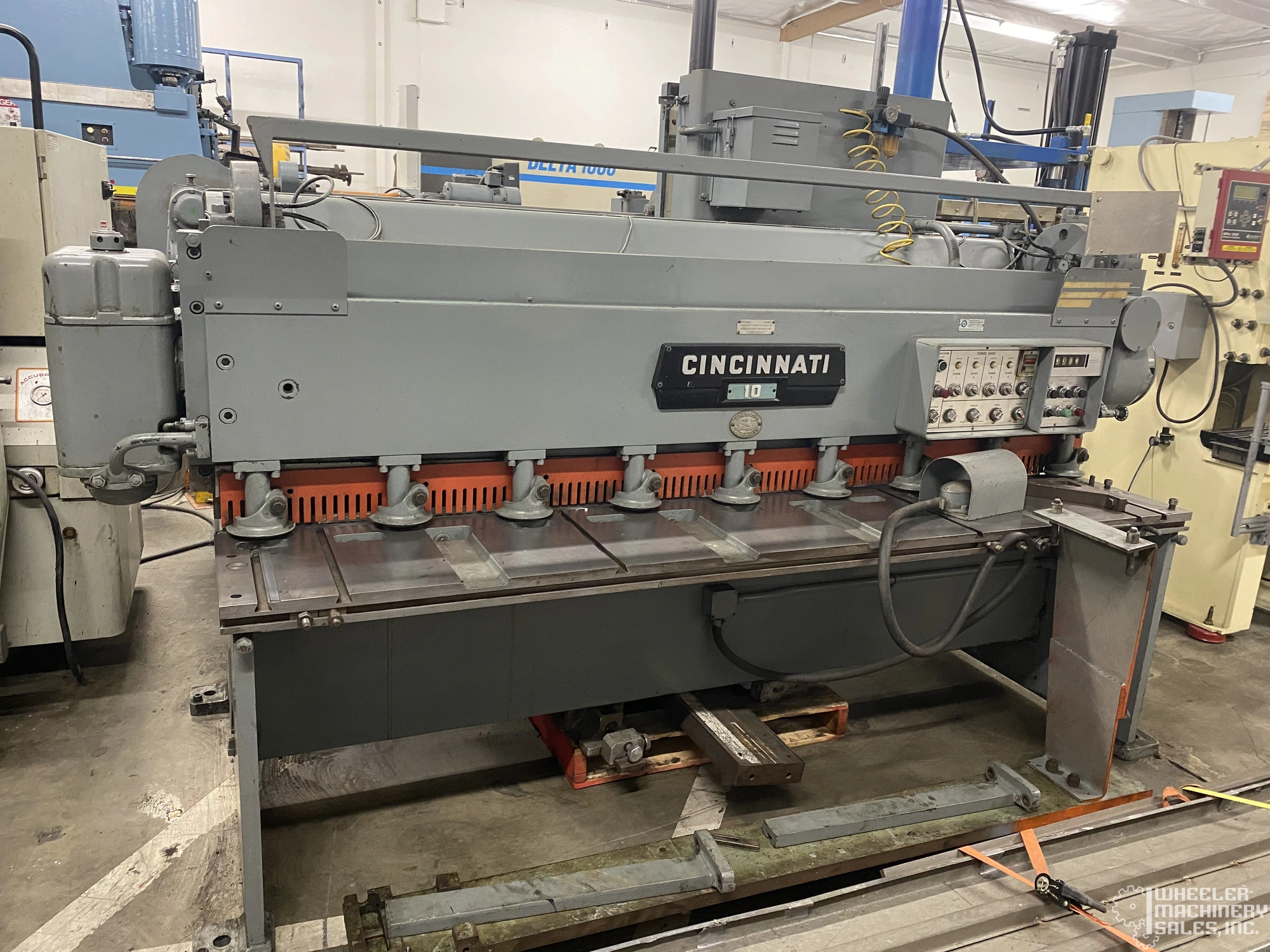 Cincinnati 1008 Mechanical Power Squaring Shear 10 Ga. x 8′ #6150 #2