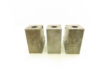 Hard Lathe 2-Step Smooth Chuck Jaws 50x100mm  Set of 3