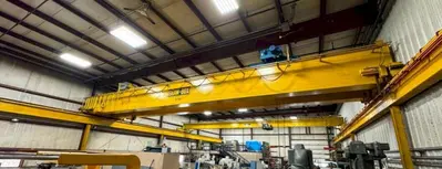 10 TON X 57’ SHAW-BOX DOUBLE GIRDER OVERHEAD BRIDGE CRANE, WITH 12.5 TON SHAW-BOX HOIST: YOBRO #24731