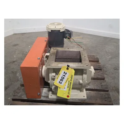 Used 8"x8" Square Horizon Systems Rotary Airlock Valve, Carbon steel