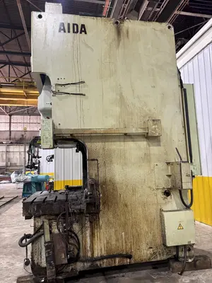 220 TON AIDA MODEL #NC1-200(2) GAP FRAME PRESS, WITH 9.84" STROKE: STOCK #22201