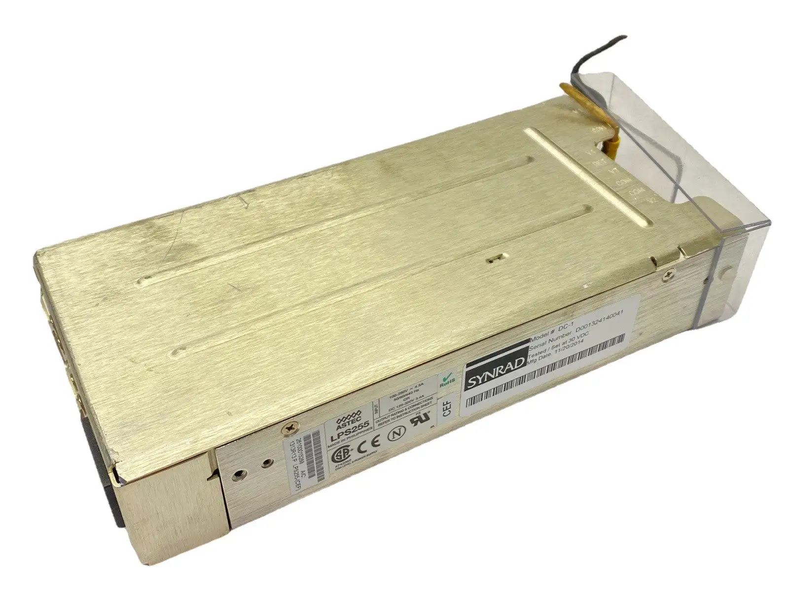 USED SYNRAD LASER POWER SUPPLY 30VDC