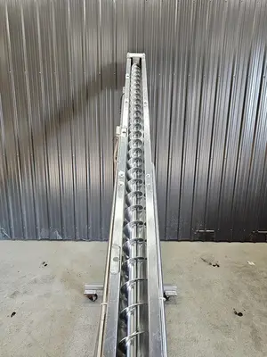 Used Screw Conveyor, 4” diameter x 138” long