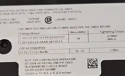 USED Siemens Siemens 3RV2811-1HD10