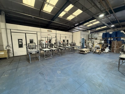 2 off 54m.Cu SprayBooth Technology 3.6m x 6m x 2.5m tall