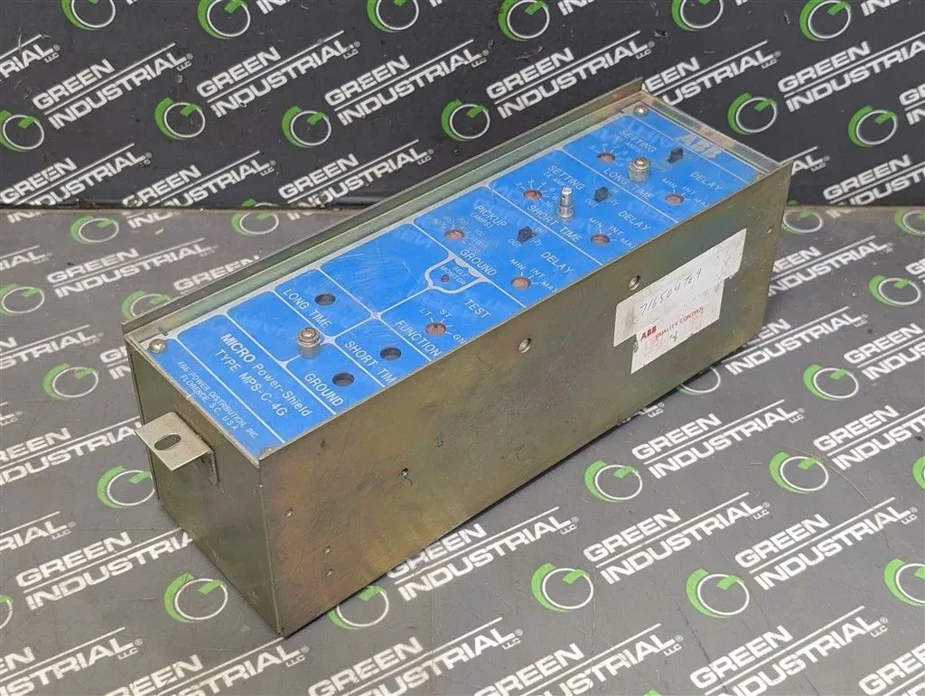ABB MPS-C-4G Micro Power-Shield 800 / 1600 Amp Trip Unit 716504-T09 Used