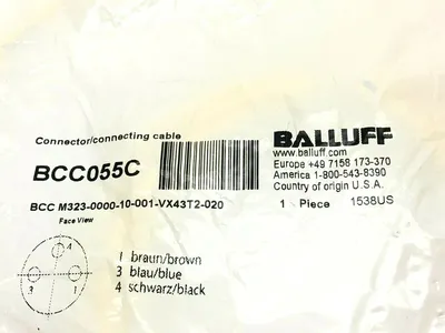 NEW BALLUFF SINGLE-ENDED CORDSET