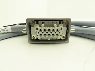 Signode Interlock Kit Plug Cord Assembly 10-Pin 4108 Rev 3B1 438422 438413-14