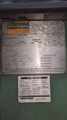 Used Herr-Voss & Cincinnati 60-in / 50,000-lb Slitting Line Slitters & Slitting Lines Quebec CA | Machineco #1256444