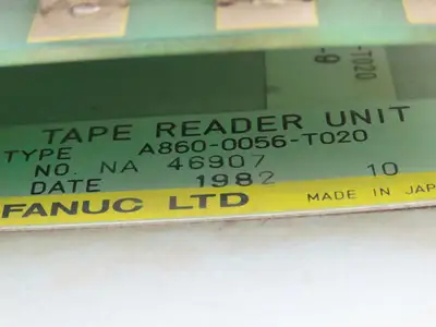 Fanuc A860-0056-T020 Dual Tape Reader Unit For CNC Machine
