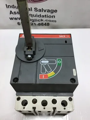 ABB Sace S3 Bolt-On Circuit Breaker Type S3N 2 Pole Unit 480VAC 500VDC