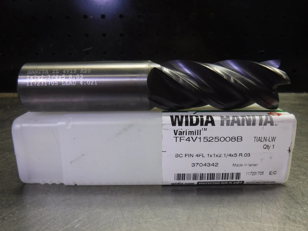 Widia Hanita 1" Solid Carbide Endmill 4 Flute TF4V1525008B (LOC1513A)