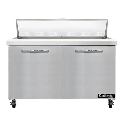Continental SW48N12 48" Sandwich/salad Prep Table W/ Refrigerated Base, 115v