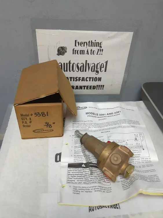 New | in-Stock CASHCO 3381 Pump & Valve Parts Ohio US | Surplus Asset Holdings #1236660
