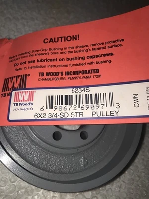 New | in-Stock TB Wood's 6234S Miscellaneous MRO Indiana US | J&J Industrial Supply #503271