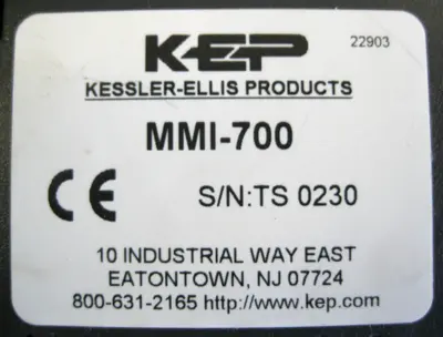 USED Kessler-Ellis MMI-700
