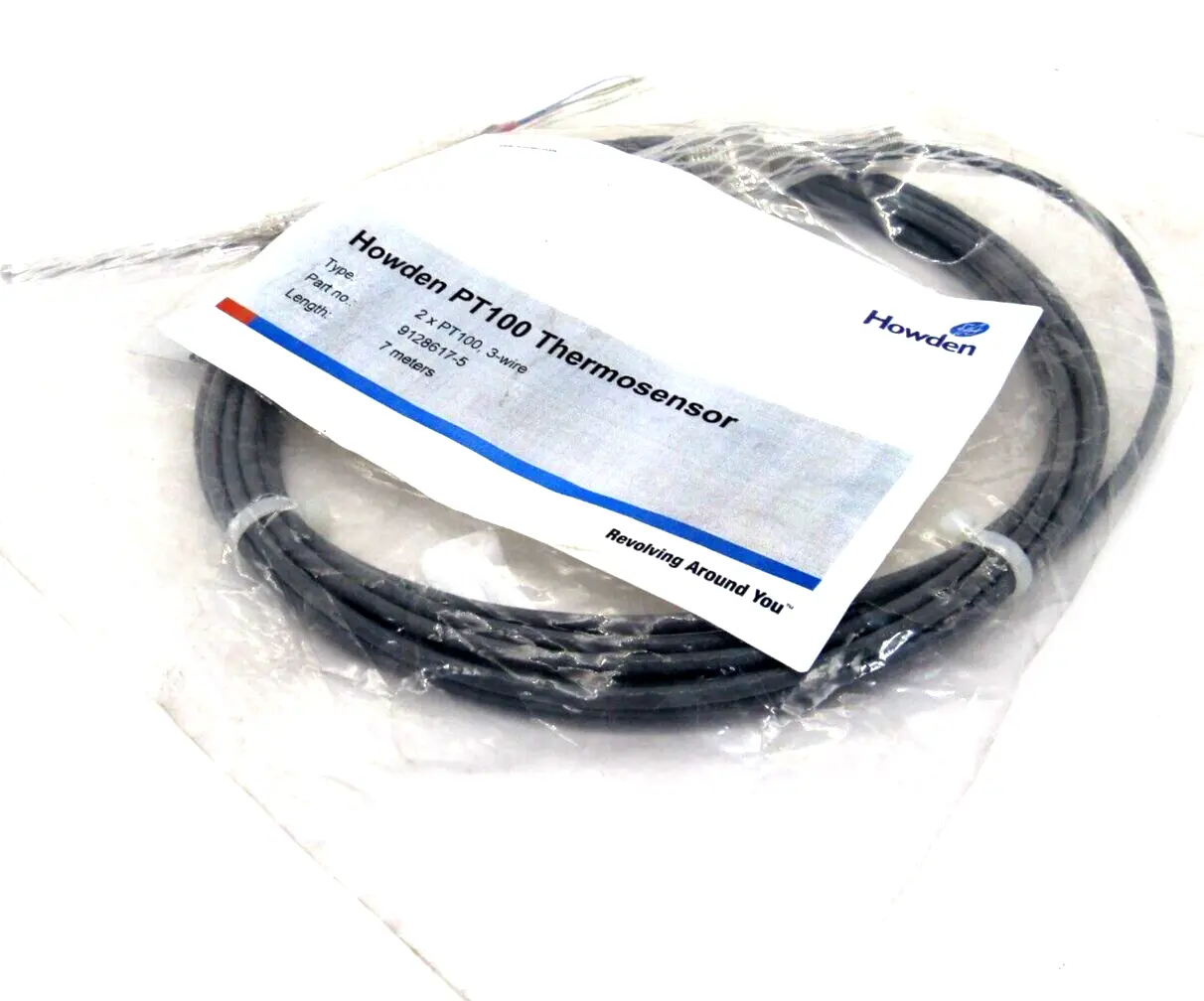 NEW HOWDEN 9128617-5 THERMOSENSOR 2 X PT100 7 METERS 91286175