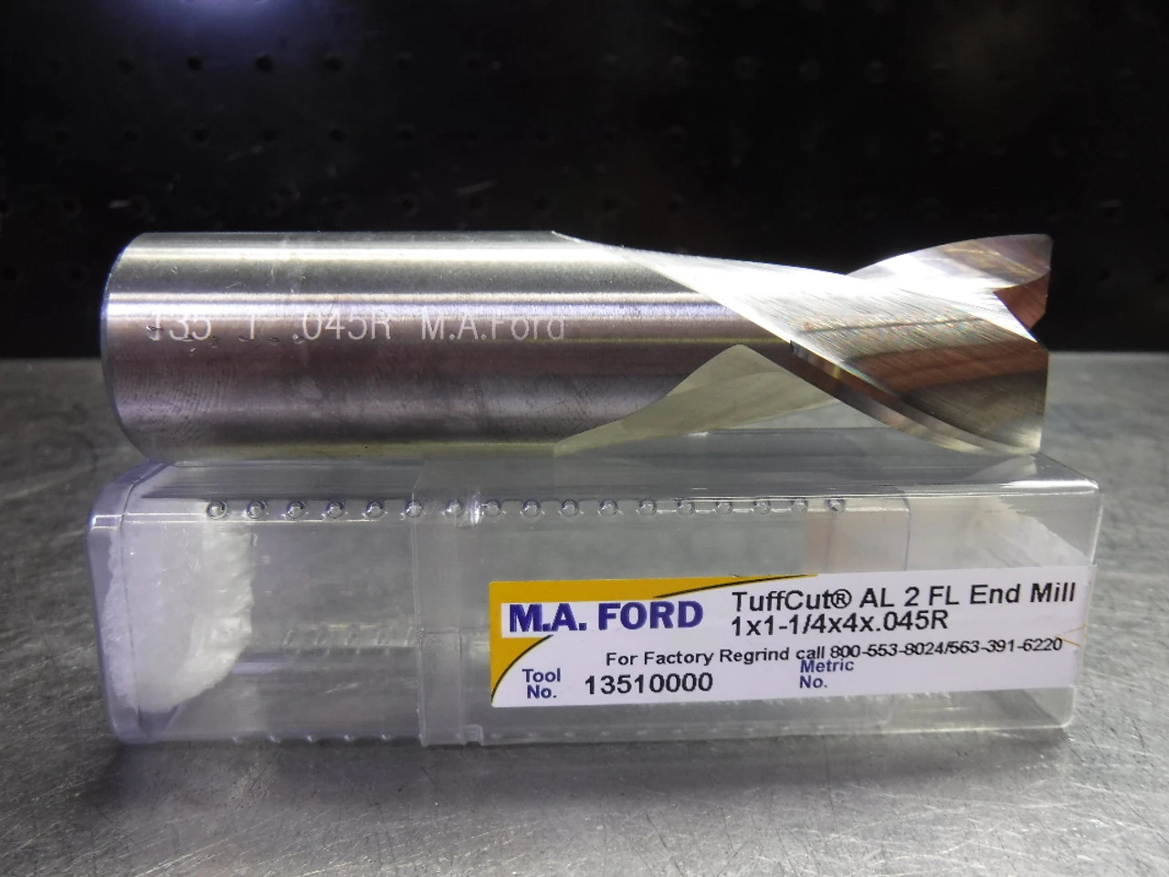 M.A. Ford TuffCut 1" Solid Carbide Endmill 2 Flute 13510000 (LOC2383A)