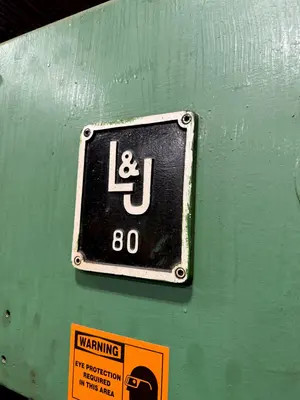 80 TON L&J OBI PRESS. STOCK # 0683324