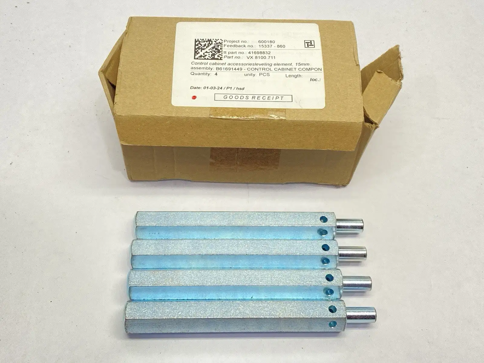 New | in-Stock Rittal Leveling Feet SET OF 4 Electrical Boxes Michigan US | Maverick Industrial Sales #1473956
