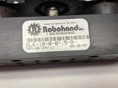 Used ROBOHAND DLK-10-B-B-0.5-D Linear Actuators Ohio US | Surplus Asset Holdings #1365771