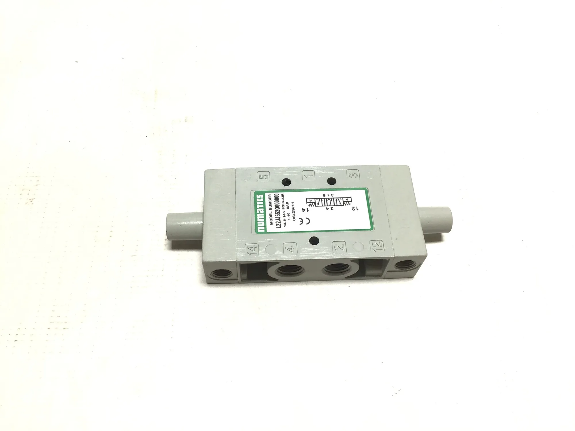 Numatics L22JJ552O000000 Pilot Air Control Valve 14.5-145PSIG Air 1-10Bar