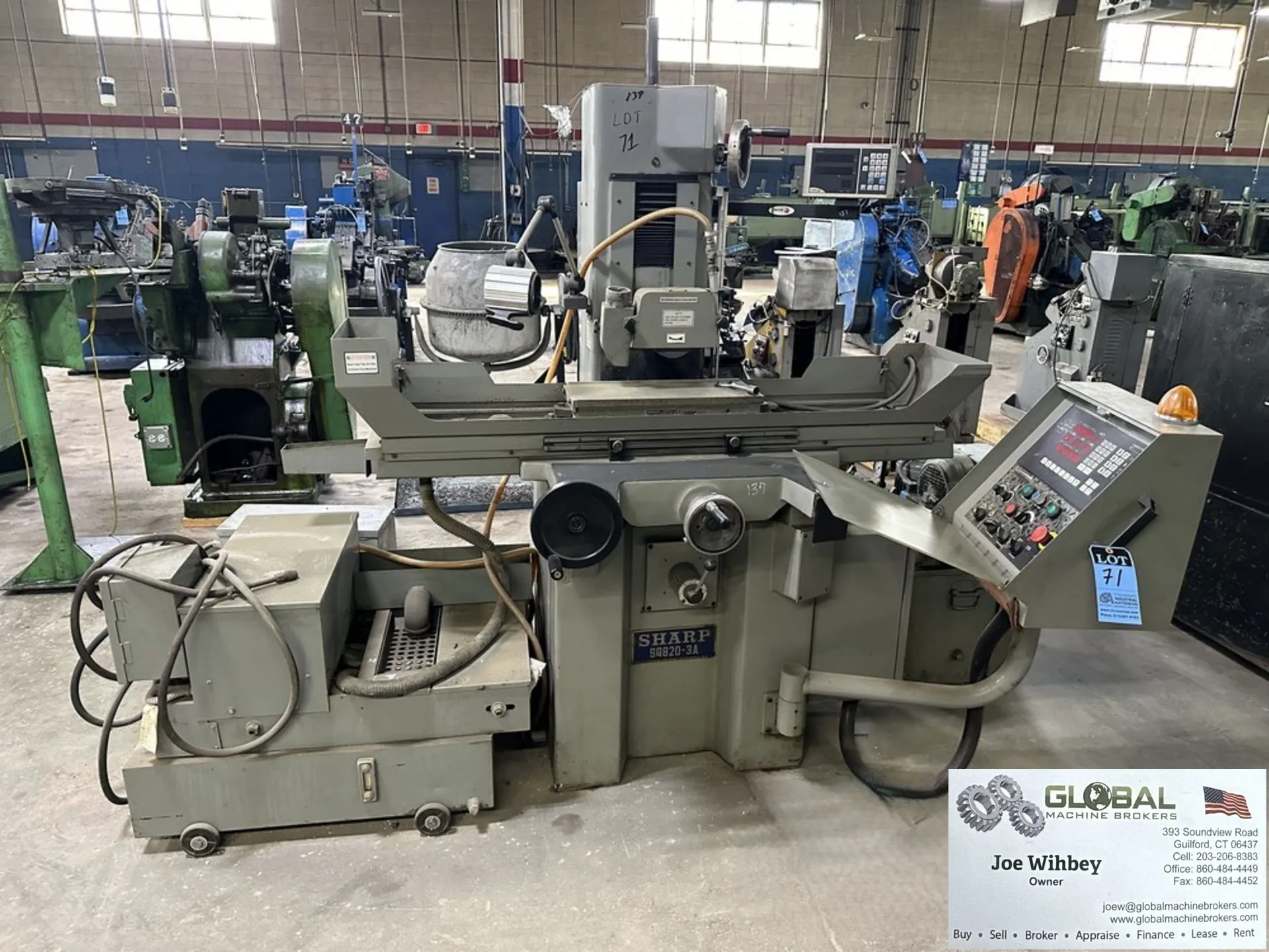 Sharp SG820-3A Precision Surface Grinder 8x20 3-Axis w/ DRO