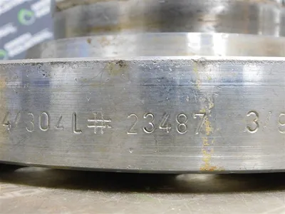 6" Titanium Bolt On Flanged Pipe 11.75" Flange OD 12" W Stainless Flanges Used