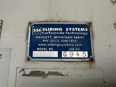 2007 X 53' UTILITY MFG  SLIDING CURTAIN-SIDE SEMI TRAILER: STOCK #19607