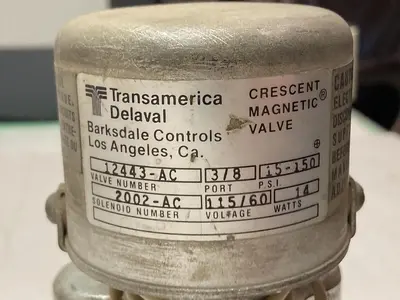 Used TRANSAMERICA DELAVAL 2002-AC Solenoid Valves Ohio US | Surplus Asset Holdings #1247372