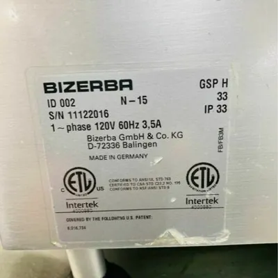 2015 Bizerba GSP-H IP33 Manual Deli Slicer Fully Refurbished Tested & Working!