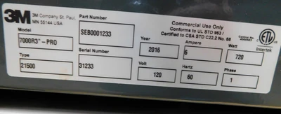 USED 8 X 66 SS BELT CONVEYOR 8 X 66
