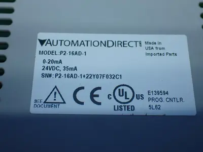New | in-Stock AUTOMATION DIRECT P2A6AD1 PLC Input & Output Ohio US | HGR 24 #1406443