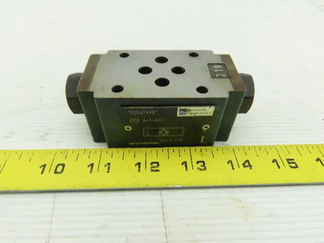 Rexroth Z2S6-1-64 Piloted Operated Hydraulic Check Valve 315 Bar Max