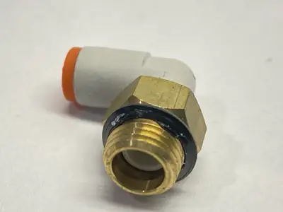 KQ2L03-34 | SMC  Pneumatic Fitting Male Elbow 5/32" OD LOT OF 6 - Used