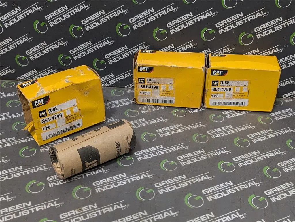 Lot of 3 Caterpillar 351-4799 44.50mm Diameter Straight Steel Pipes New NIB