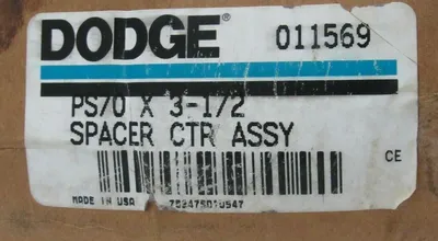 NEW DODGE 011569 PS70 3-1/2 SPACER CTR ASSEMBLY